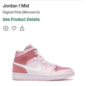 Jordan 1 Mid. Digital Pink (Women’s)